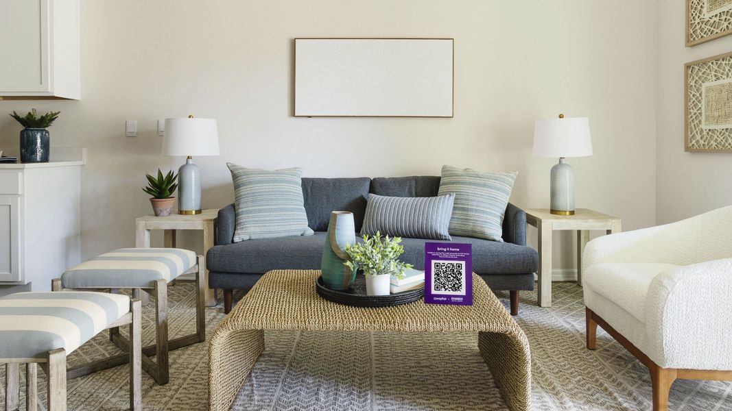 Furnished interior view inside a new home in Oasis at Longwood Run, Sarasota (Image 4).