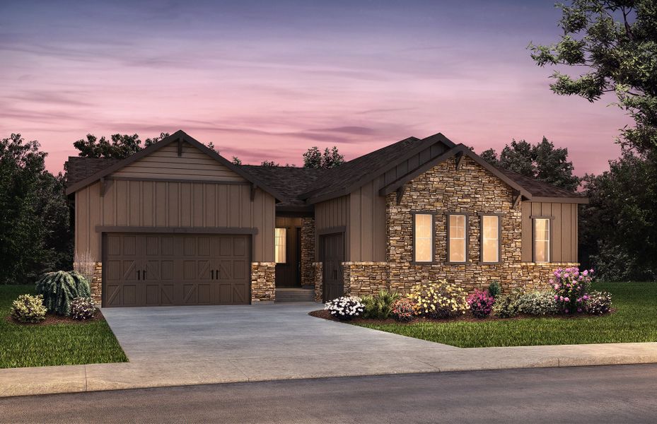 Representative exterior photo of a completed home built from the Cesena by Pulte Homes in Sterling Ranch, Littleton, CO (Image 20). Representative exterior photo of a completed home built from the Cesena by Pulte Homes in Sterling Ranch, Littleton, CO (Image 20).