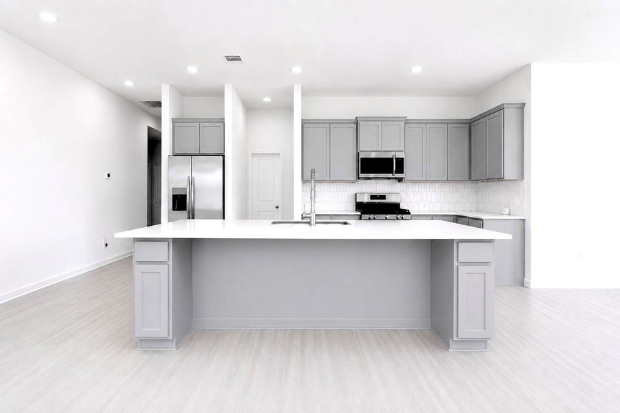 Furnished interior view inside a new home in The Trails, New Caney (Image 5).