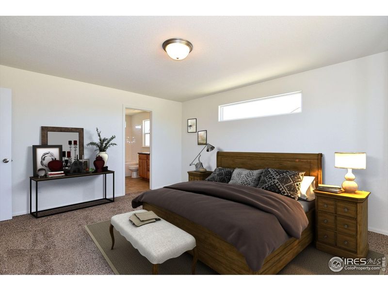 Furnished interior view inside a new home in Union Colony West, Greeley (Image 10). Furnished interior view inside a new home in Union Colony West, Greeley (Image 10).