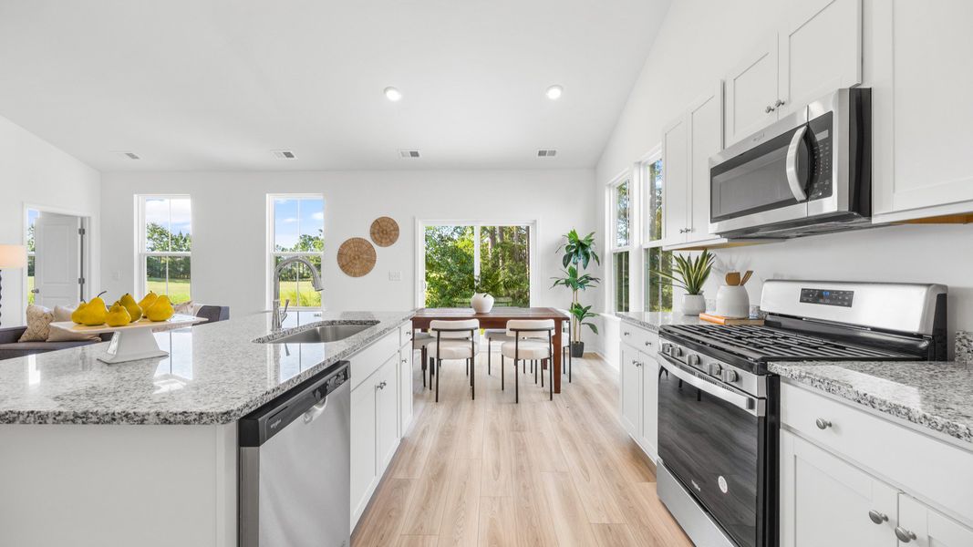Representative furnished interior of a home built from the Easton by DRB Homes in Bluffs at Sun Colony, Longs (Image 8).