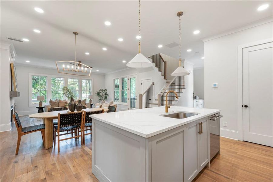 Furnished interior view inside a new home in , Atlanta (Image 36).
