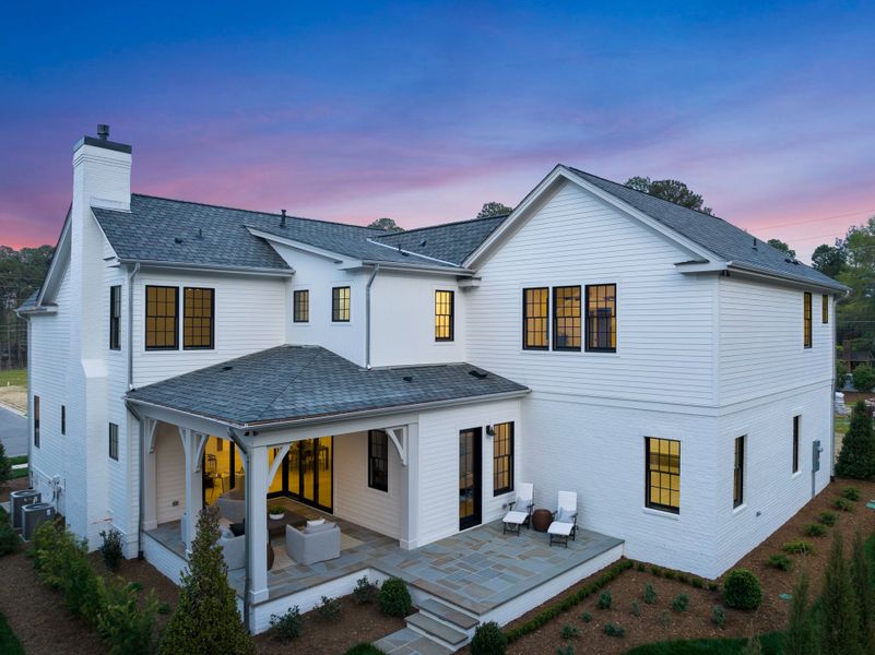 Representative exterior details of a home built from the Grace by Homes by Dickerson in The Founding at Blue Ridge, Raleigh (Image 4). Representative exterior details of a home built from the Grace by Homes by Dickerson in The Founding at Blue Ridge, Raleigh (Image 4).