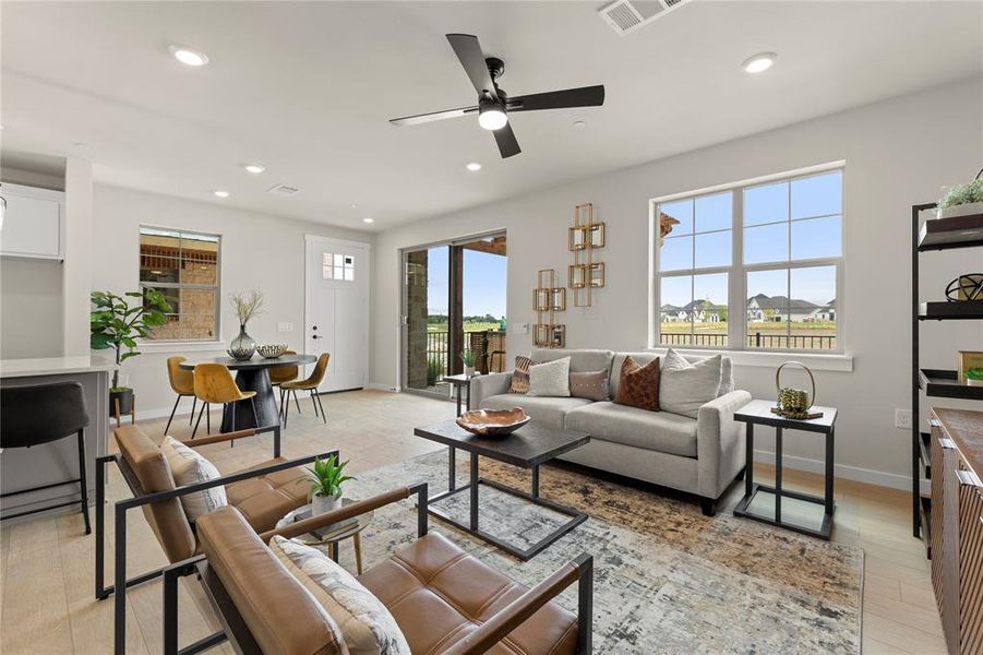 Furnished interior view inside a new home in The Tribute, The Colony (Image 23). Furnished interior view inside a new home in The Tribute, The Colony (Image 23).