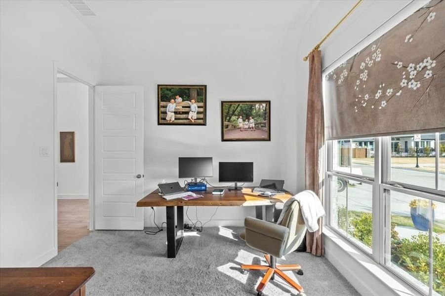 Furnished interior view inside a new home in North Sky 65', Celina (Image 24). Furnished interior view inside a new home in North Sky 65', Celina (Image 24).