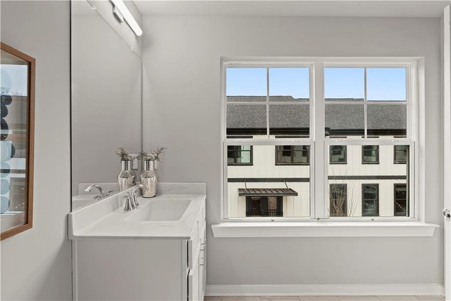 Furnished interior view inside a new home in One Riverside West, Atlanta (Image 43).