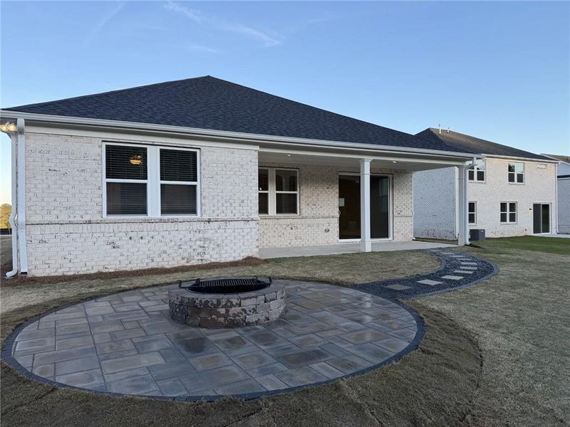 Exterior details and patio area of a home in Overland, Locust Grove (Image 21).