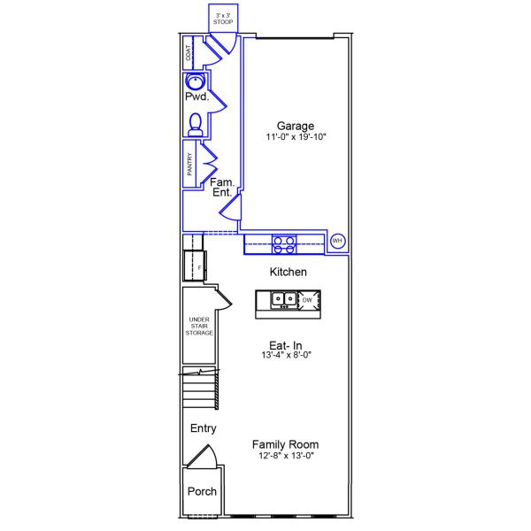 2D floor plan layout of this home in Renaissance at White Oak, Garner, NC (Image 2). 2D floor plan layout of this home in Renaissance at White Oak, Garner, NC (Image 2).