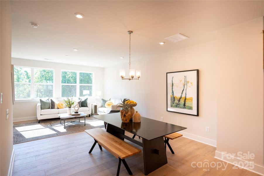Furnished interior view inside a new home in Context at Oakhurst, Charlotte (Image 13).