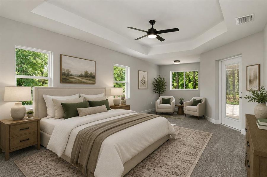Furnished interior view inside a new home in , Dunnellon (Image 20).