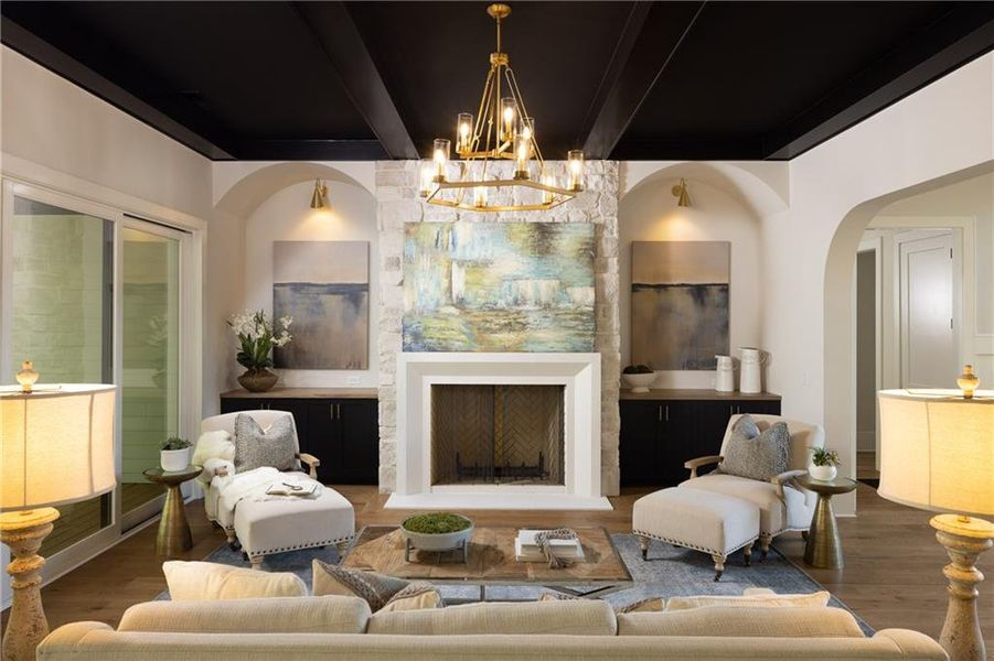 Furnished interior view inside a new home in , Canton (Image 4).