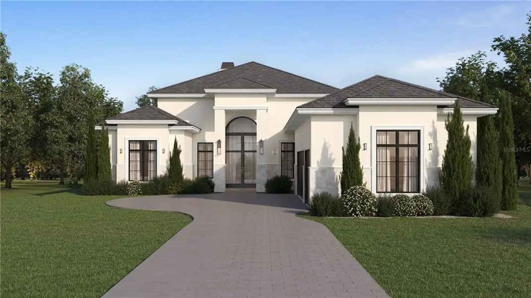 Front exterior of a new home in , Montverde, FL, highlighting curb appeal (Image 4).
