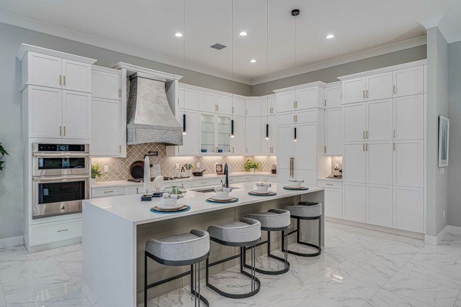 2D floor plan layout for the Sand Dollar Grande by GHO Homes in The Strand, Indian River Shores, FL (Image 114).