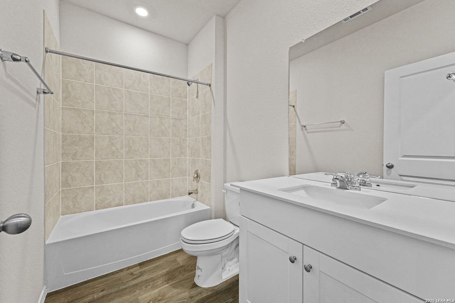 Furnished interior view inside a new home in Hunters Ranch, San Antonio (Image 7).