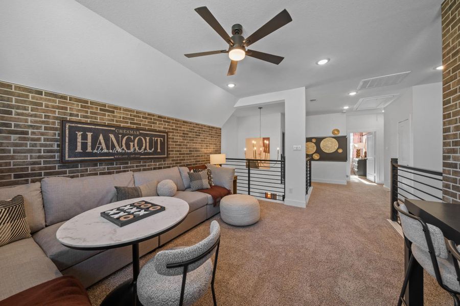 Representative furnished interior of a home built from the Rivercrest – 60s & 65s Lot by Chesmar Homes in Riceland, Mont Belvieu (Image 35).