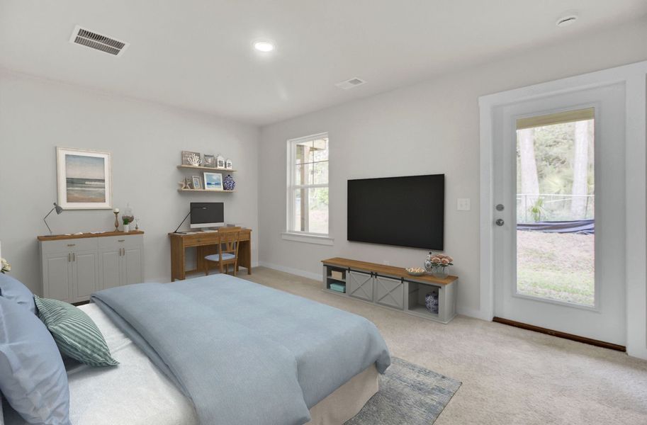 Furnished interior view inside a new home in Indigo Grove Townhomes, Johns Island (Image 4).