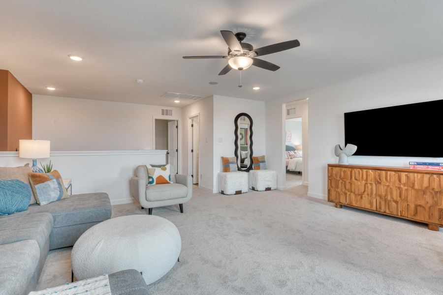 Representative furnished interior of a home built from the Gage by Ashton Woods in The Preserve at the Wilder, Adkins (Image 13). Representative furnished interior of a home built from the Gage by Ashton Woods in The Preserve at the Wilder, Adkins (Image 13).