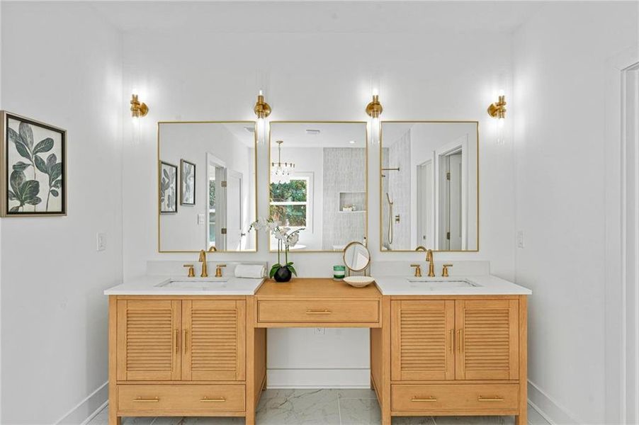 Furnished interior view inside a new home in , Atlanta (Image 8).