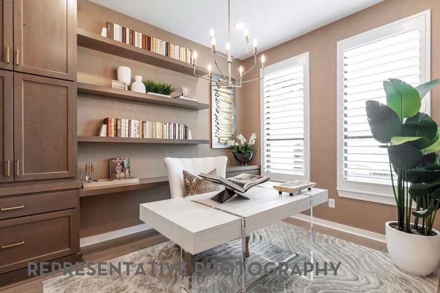 Furnished interior view inside a new home in Santa Rita Ranch, Liberty Hill (Image 14).