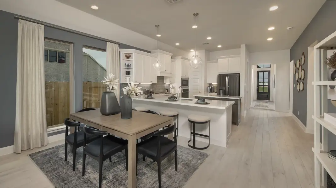 Furnished interior view inside a new home in Lakes of Cane Island, Katy (Image 6).