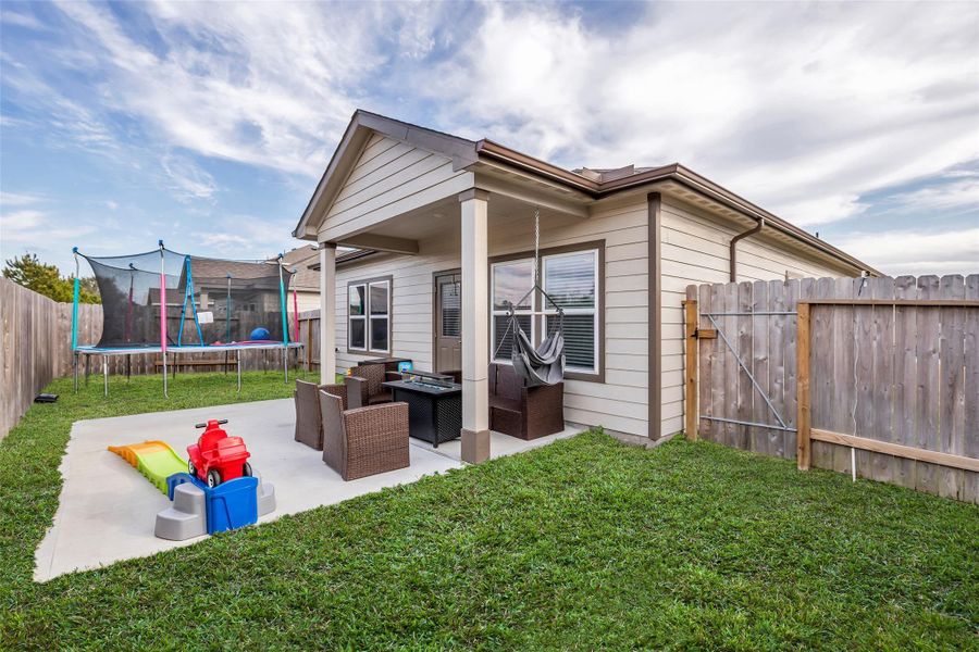 Exterior details and patio area of a home in The Villages at WestPointe, Dayton (Image 4). Exterior details and patio area of a home in The Villages at WestPointe, Dayton (Image 4).
