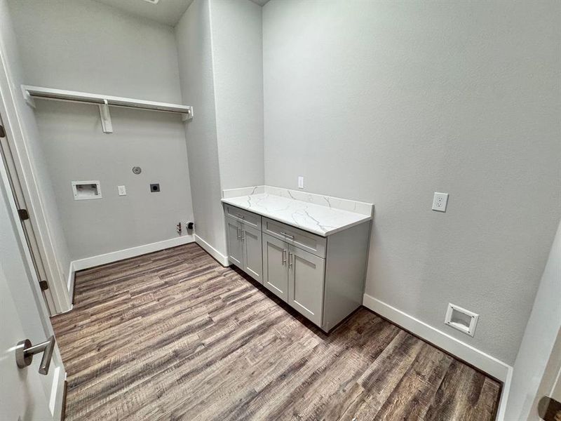 Spacious Laundry Room with space for secondary fridge