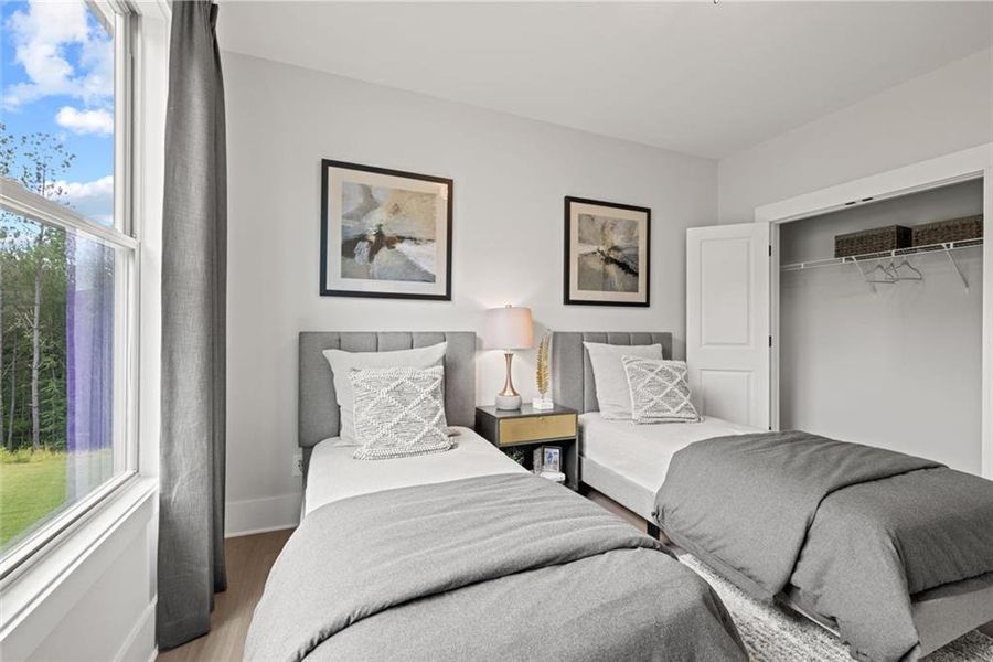 Furnished interior view inside a new home in Soleil Belmont Park, Canton (Image 42).