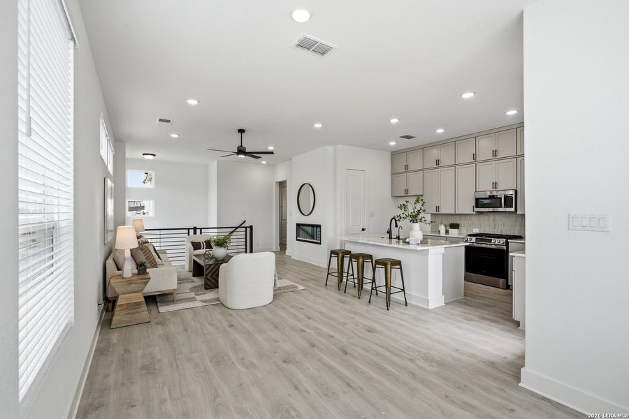 Furnished interior view inside a new home in Prominence Urban, San Antonio (Image 9).