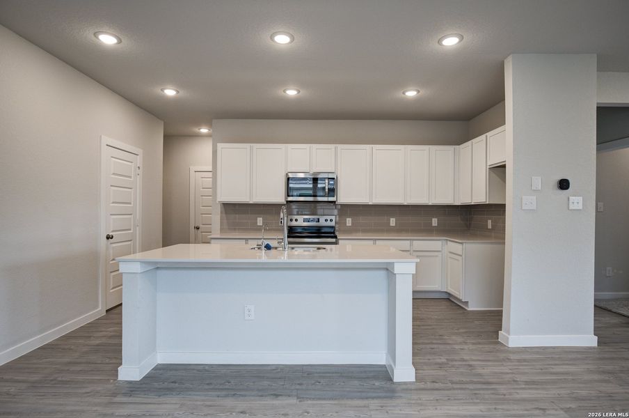 Furnished interior view inside a new home in Applewhite Meadows, San Antonio (Image 8). Furnished interior view inside a new home in Applewhite Meadows, San Antonio (Image 8).