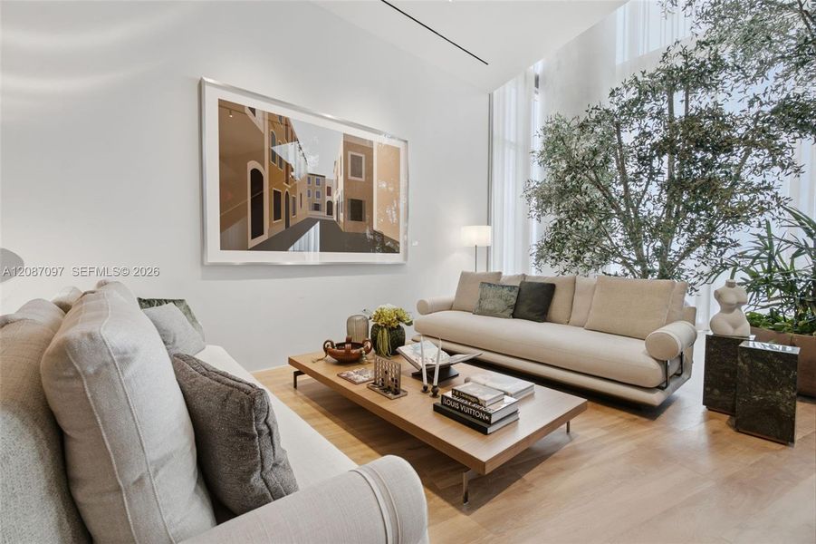 Furnished interior view inside a new home in , Miami (Image 7). Furnished interior view inside a new home in , Miami (Image 7).