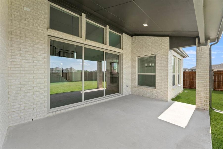 Exterior details and patio area of a home in Shady Valley Estates, Midlothian (Image 22). Exterior details and patio area of a home in Shady Valley Estates, Midlothian (Image 22).