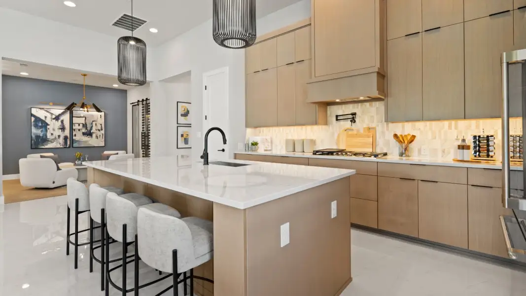 Furnished interior view inside a new home in Glynlea Country Club, Port St. Lucie (Image 4).