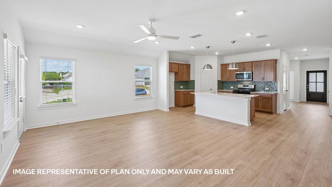 Representative unfurnished interior of a home built from the The Lakeway by D.R. Horton in Rosenbusch Ranch, Leander (Image 11). Representative unfurnished interior of a home built from the The Lakeway by D.R. Horton in Rosenbusch Ranch, Leander (Image 11).