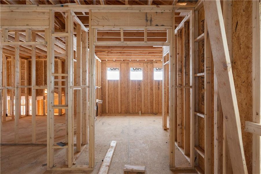 In-progress construction of a new home in , Fairburn, GA (Image 38).