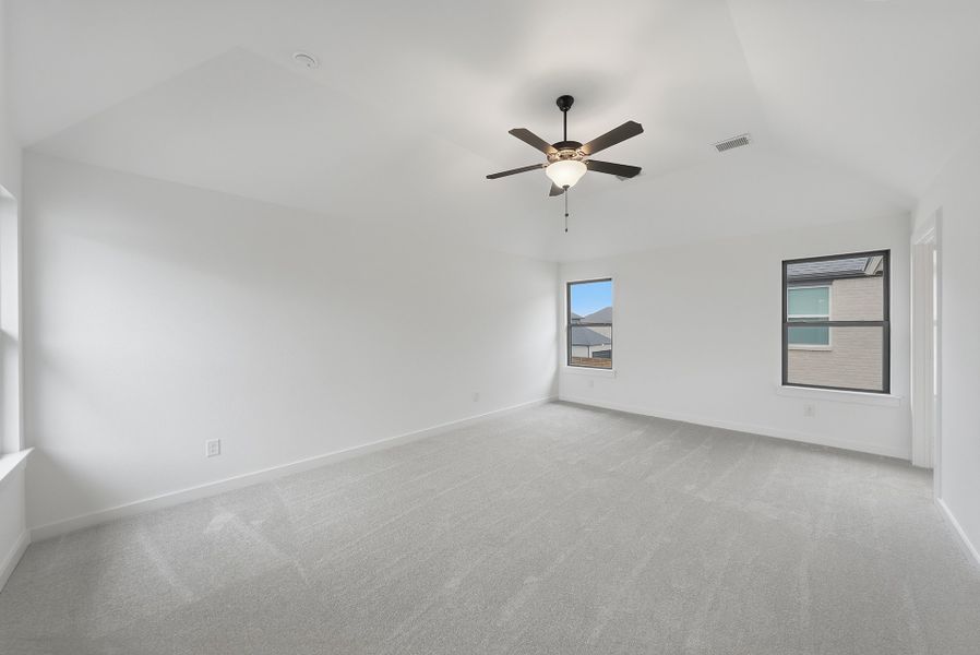 Spacious, unfurnished interior of a new home in Light Farms Brenham - 40' Lots, Celina (Image 32). Spacious, unfurnished interior of a new home in Light Farms Brenham - 40' Lots, Celina (Image 32).