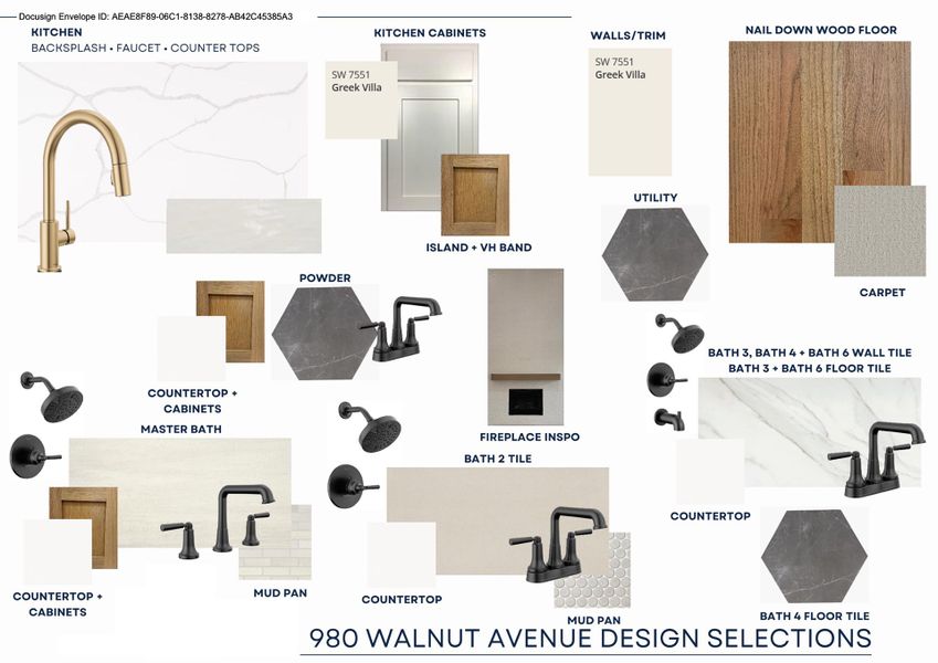 Sample of building materials used in homes in Park Place - 80' Lots, Prosper (Image 3). Sample of building materials used in homes in Park Place - 80' Lots, Prosper (Image 3).
