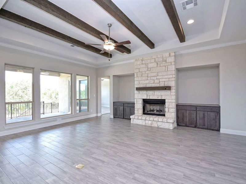 Representative unfurnished interior of a home built from the Catalina by Giddens Homes in Clearwater Ranch, Liberty Hill (Image 126).