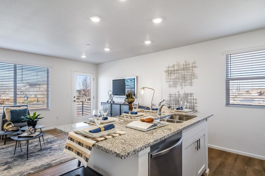 Furnished interior view inside a new home in Reunion, Commerce City (Image 8).