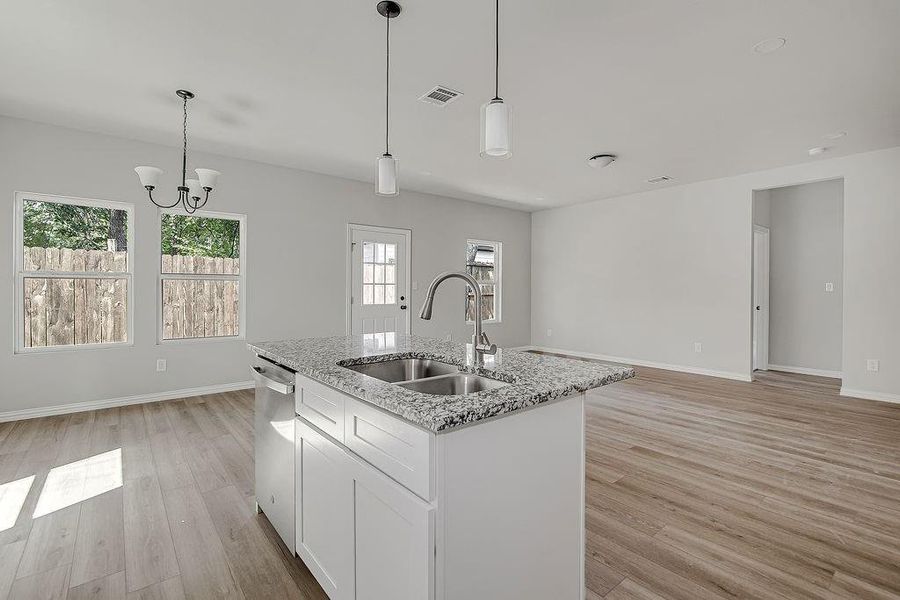 Furnished interior view inside a new home in , Fort Worth (Image 7).