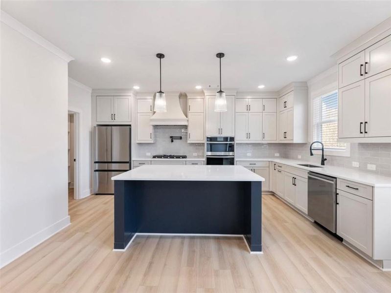 Furnished interior view inside a new home in , Buford (Image 10).