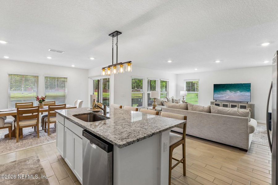 Furnished interior view inside a new home in Dunns Crossing, Jacksonville (Image 32). Furnished interior view inside a new home in Dunns Crossing, Jacksonville (Image 32).