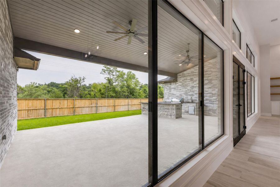 Exterior details and patio area of a home in , College Station (Image 30).
