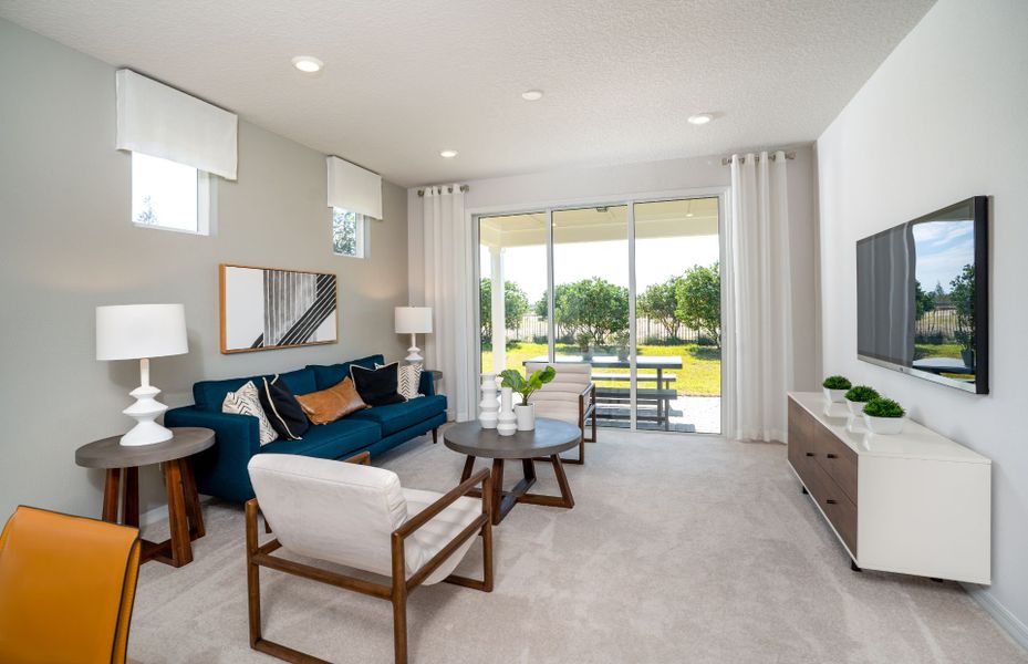 Furnished interior view inside a new home in Del Webb Stone Creek, Ocala (Image 3).