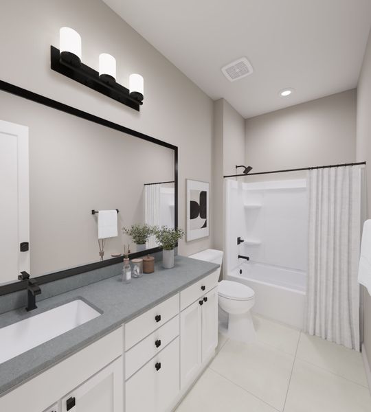 Representative furnished interior of a home built from the Elden Plan 4505 by Tri Pointe Homes in Waterston Central, Gilbert (Image 26).