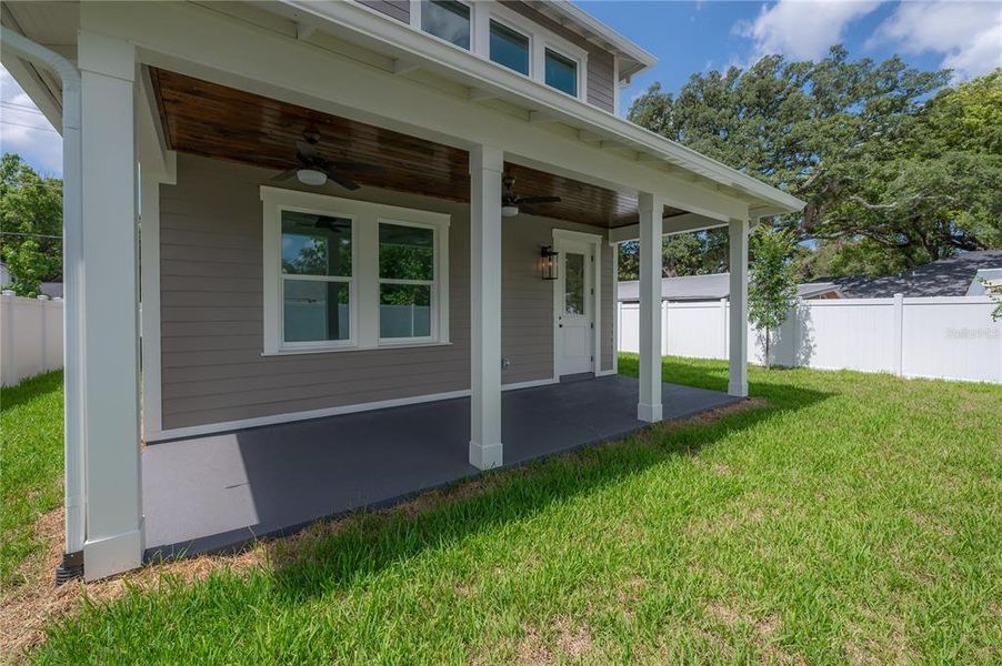 Exterior details and patio area of a home in , Tampa (Image 32). Exterior details and patio area of a home in , Tampa (Image 32).