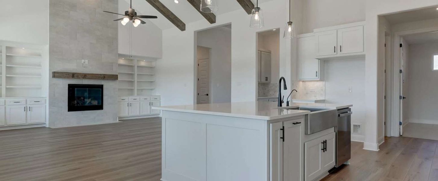 Representative furnished interior of a home built from the Kylie by Ashton Woods in Waldsanger, New Braunfels (Image 4).