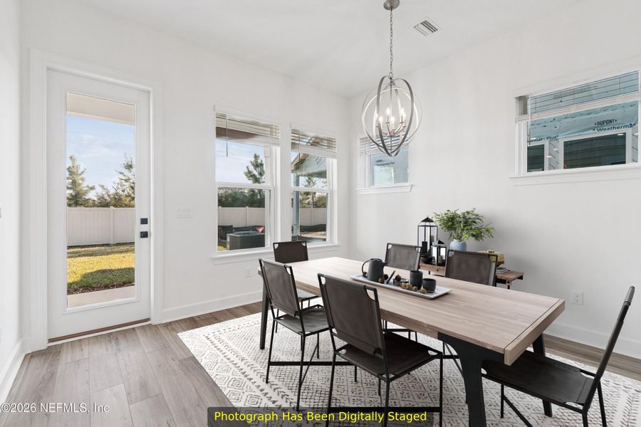 Furnished interior view inside a new home in Crosswinds 40’, Ponte Vedra (Image 9). Furnished interior view inside a new home in Crosswinds 40’, Ponte Vedra (Image 9).
