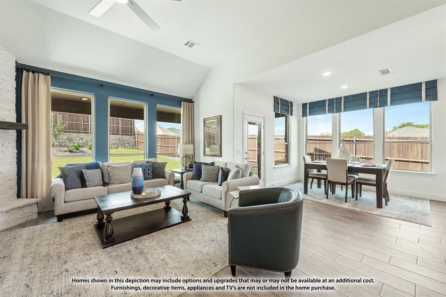 Furnished interior view inside a new home in Parks at Panchasarp Farms, Burleson (Image 3).