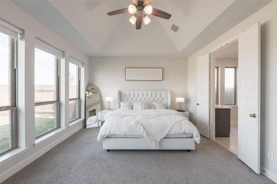 Furnished interior view inside a new home in Elyson, Katy (Image 12).