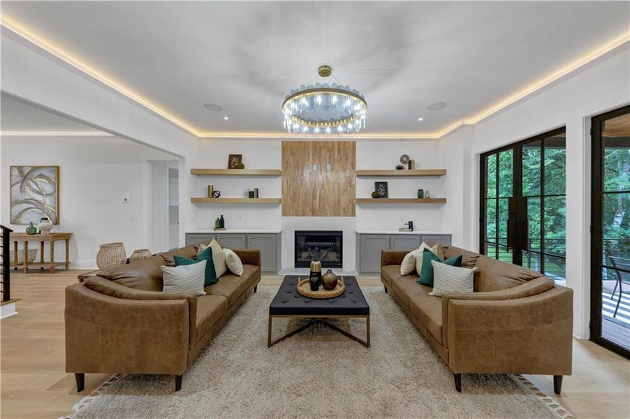 Furnished interior view inside a new home in , Marietta (Image 35).